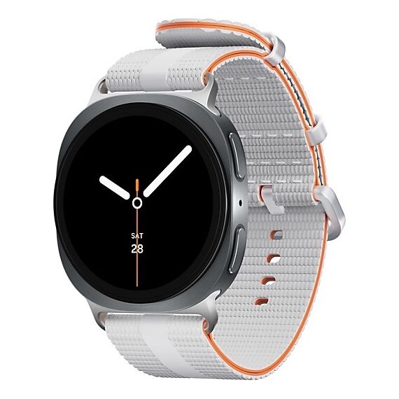 Galaxy Watch8 | 40 мм | 4G LTE | Graphite | Athleisure/White | M/L, Размер ремешка : M/L, Тип ремешка : Athleisure, Размер корпуса : 40 мм, Подключение часов : Bluetooth / Wi-Fi + 4G LTE, Цвет ремешка: White, Цвет: Graphite